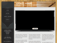 Tablet Screenshot of lockettjoinery.co.uk